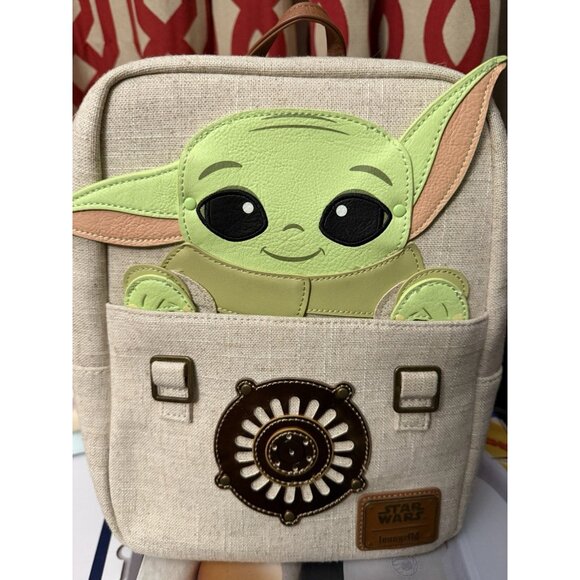 Loungefly Star Wars Mandalorian Grogu Mini Backpack Baby Yoda NEW Disney Parks